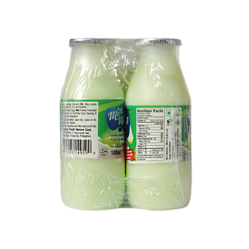 Milk Man Yogurt Drink Green Apple 100ml x 6's