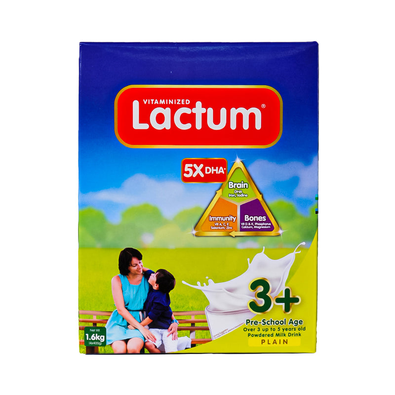 Lactum 3+ Powdered Milk Drink Plain 1.6kg