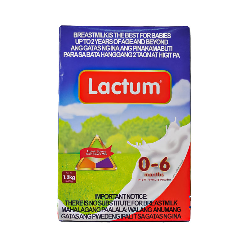 Lactum Milk Supplement 0-6 Months Plain 1.2kg