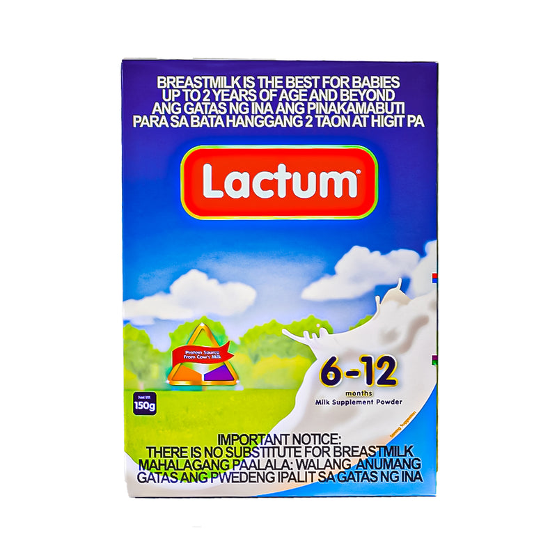 Lactum Milk Supplement 6-12 Months Plain 150g