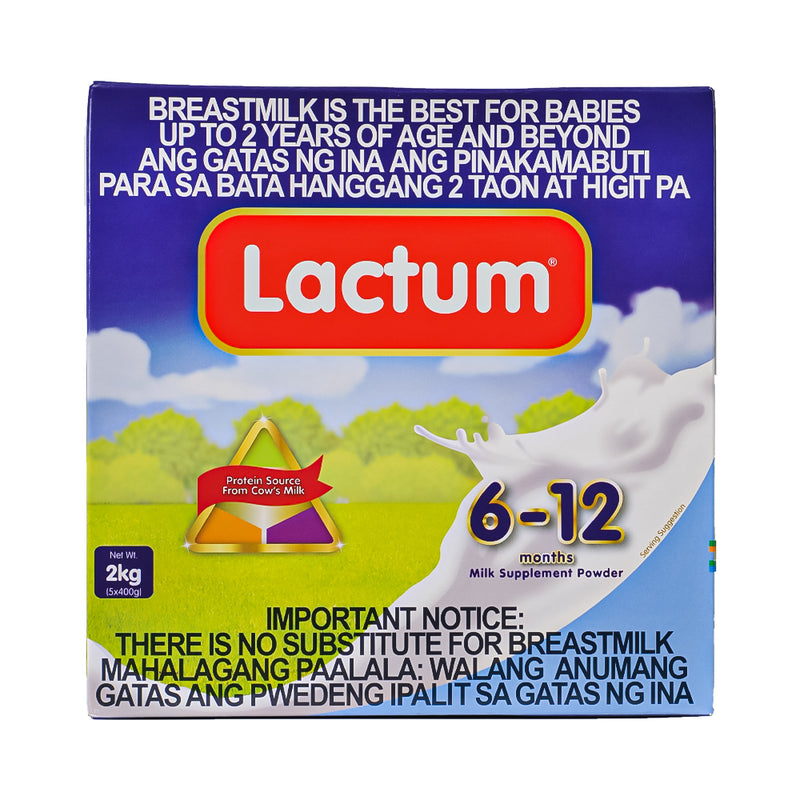 Lactum Milk Supplement 6-12 Months Plain 2kg