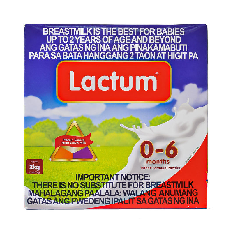 Lactum Milk Supplement 0-6 Months Plain 2kg