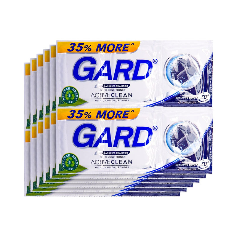 Gard Shampoo With Conditioner Charcoal 12ml x 12's