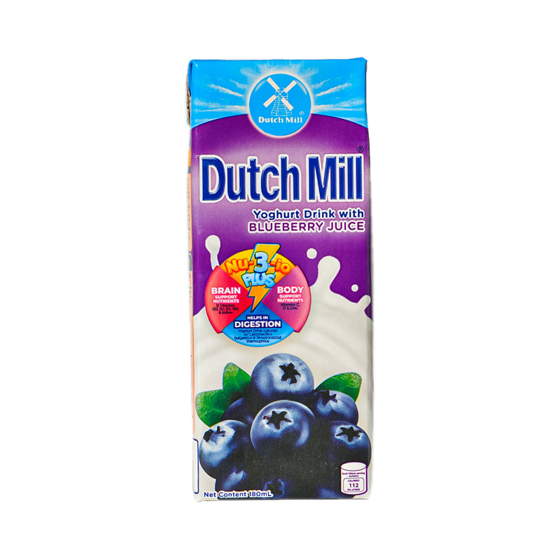Dutch Mill UHT Yoghurt Drink Blueberry 180ml