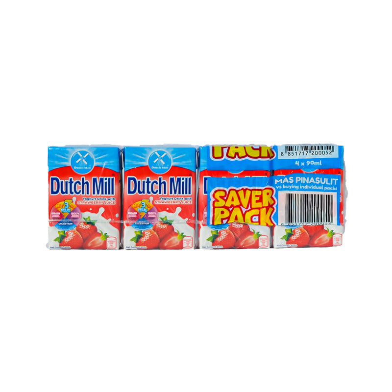 Dutch Mill Yoghurt Drink Strawberry 90ml Saver Pack