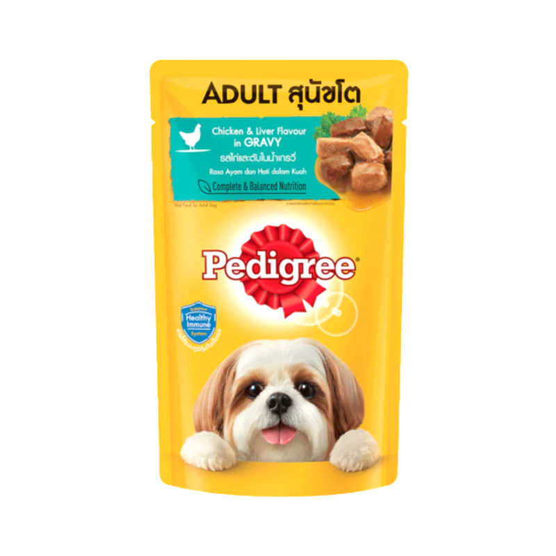 Pedigree Dog Food Chunks In Sauce Chicken And Liver 130g