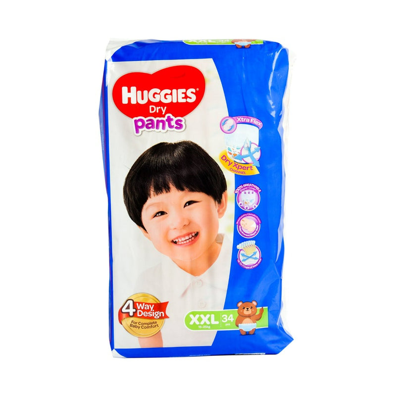 Huggies Dry Pants Diaper Jumbo XXL 34's