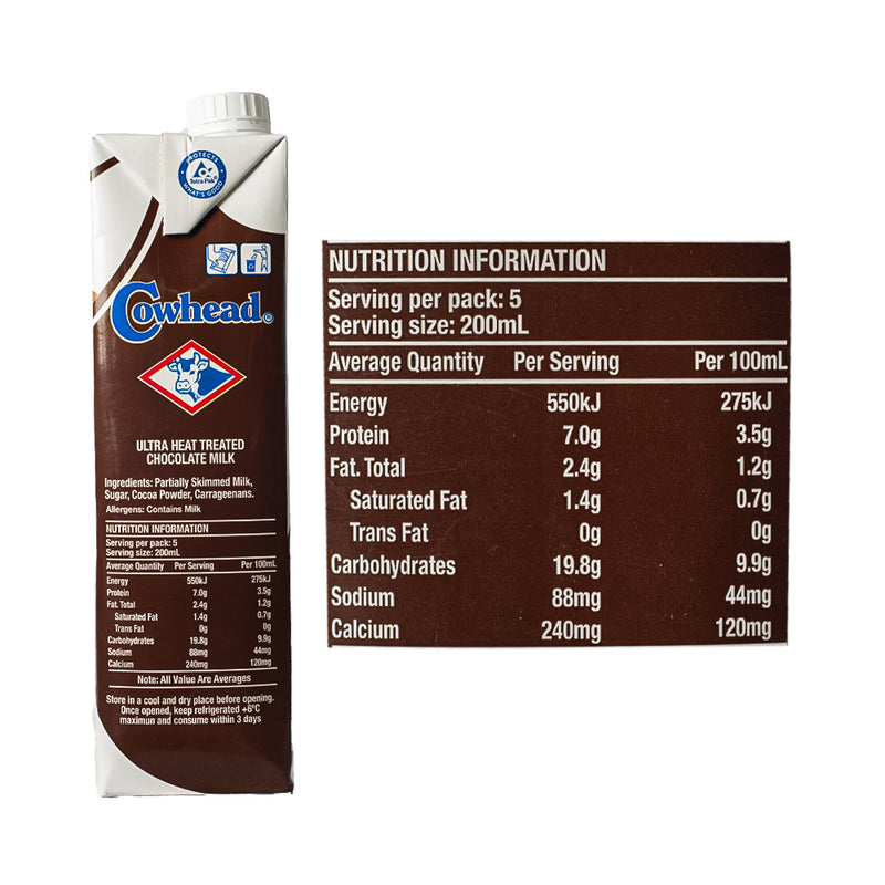 Cow Head Premium Chocolate Milk 1L