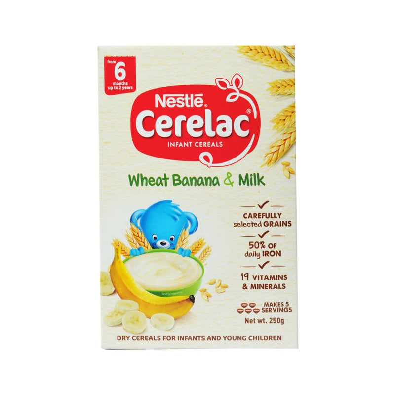 Nestle Cerelac Baby Food Wheat Banana And Milk 250g
