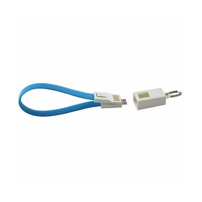 Euroo Micro Usb Cable Keychain - Blue