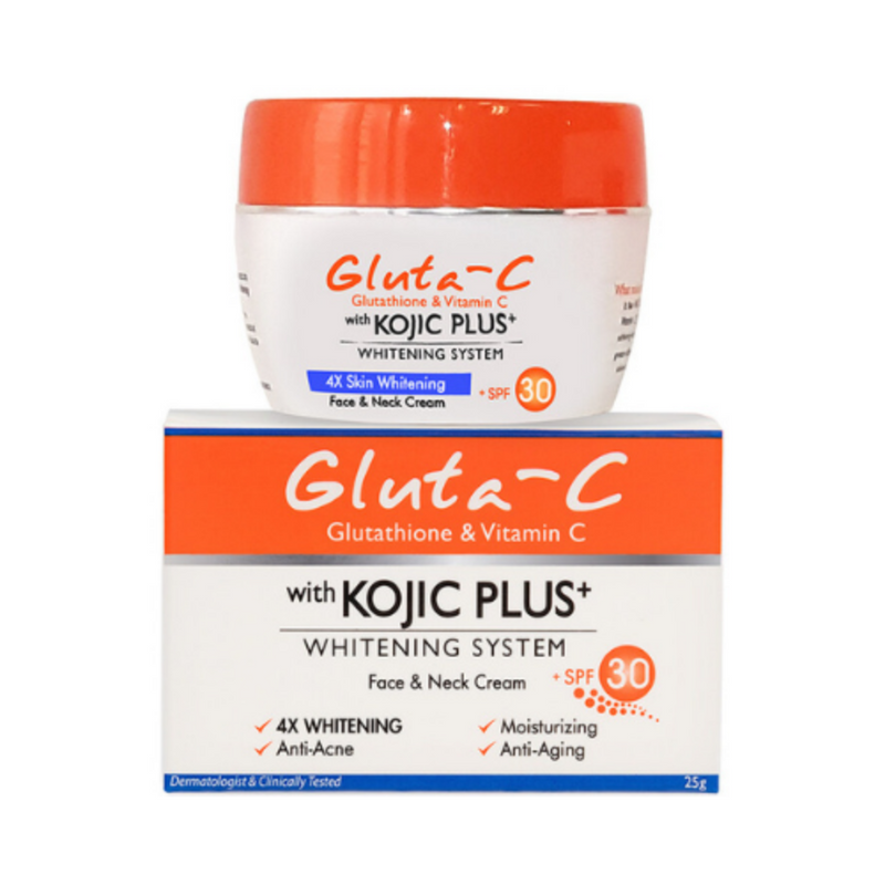Gluta-C With Kojic Plus+ Face and Neck Cream + SPF30 25g