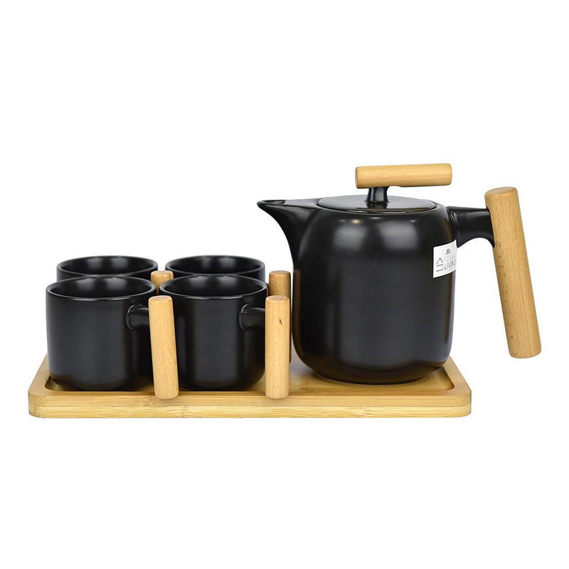 Ideal Living 5pc Tea Set Black SJ1412-2