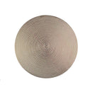 Placemat Spiral Pressed Vinyl Round Rose Gold