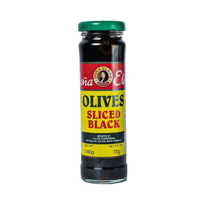 Doña Elena Sliced Black Olives 140g