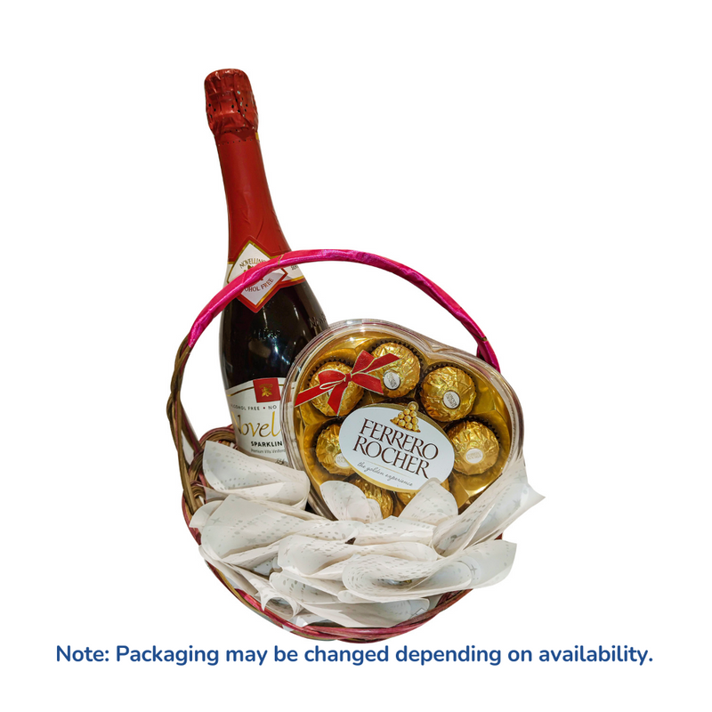 Sparkling Juice & Sweets Basket