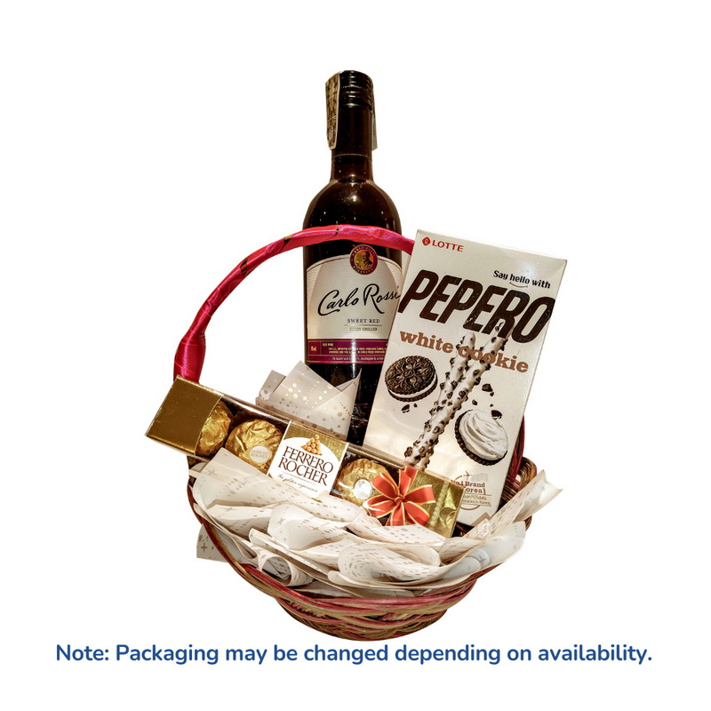 Wine & Chocolates Basket Set A