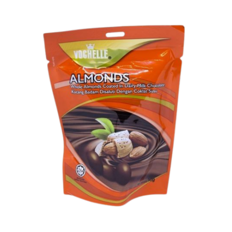 Vochelle Dairy Milk Chocolate Doy Pack Almond Nuts 50g