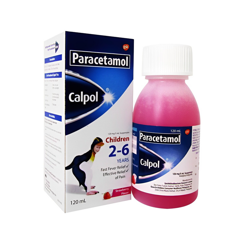 Calpol Paracetamol 120mg/5ml Suspension 120ml