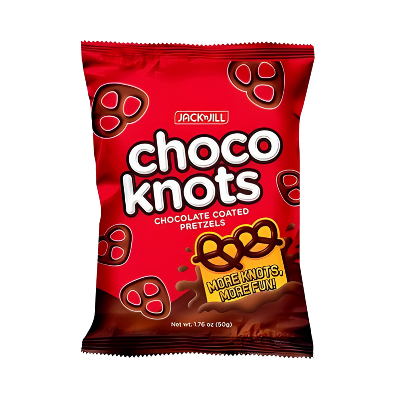 Jack 'n Jill Choco Knots Chocolate Coated Pretzels 50g