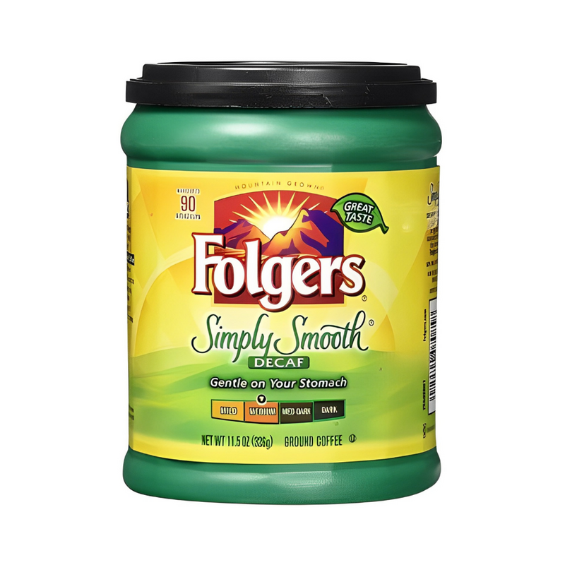 Folgers Coffee Simply Smooth Decaf 326g (11.5oz)