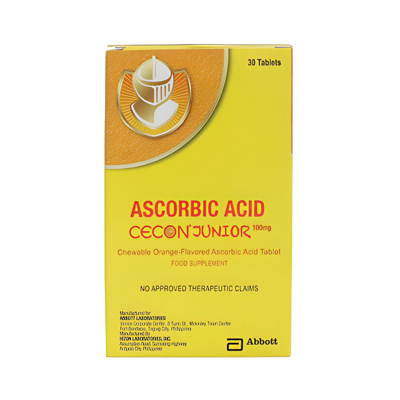 Cecon Junior Ascorbic Acid 100mg Chewatab Tablet by 6's