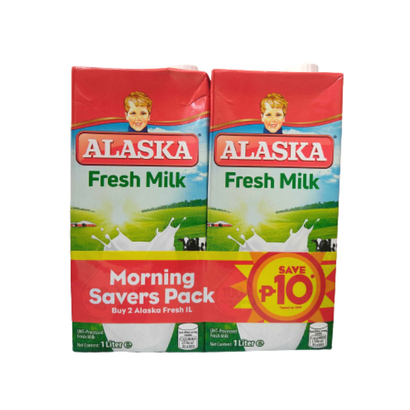 Alaska Fresh Milk UHT Long Life 1L x 2's