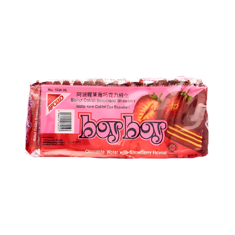 Apollo Boyboy Chocolate Wafer With Strawberry Cream 10g x 15's