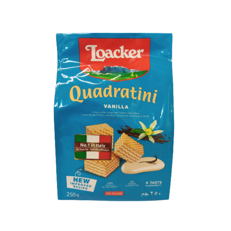 Loacker Wafer Quadratini Vanilla 250g