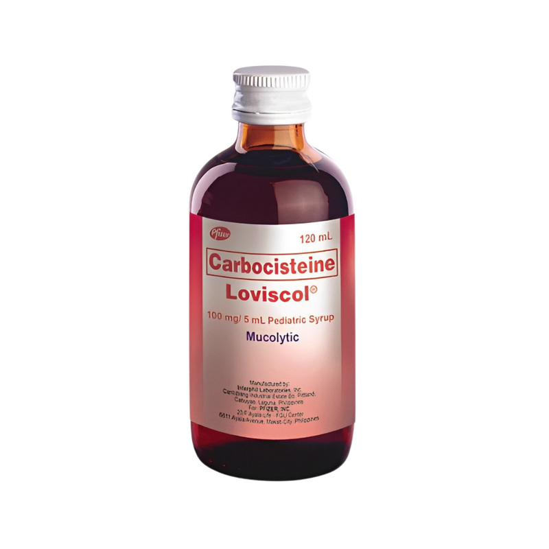 Loviscol Carbocisteine 100mg/5ml Syrup120ml