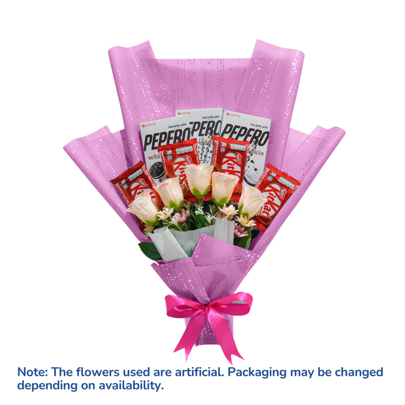 Pepero And Kitkat Bouquet