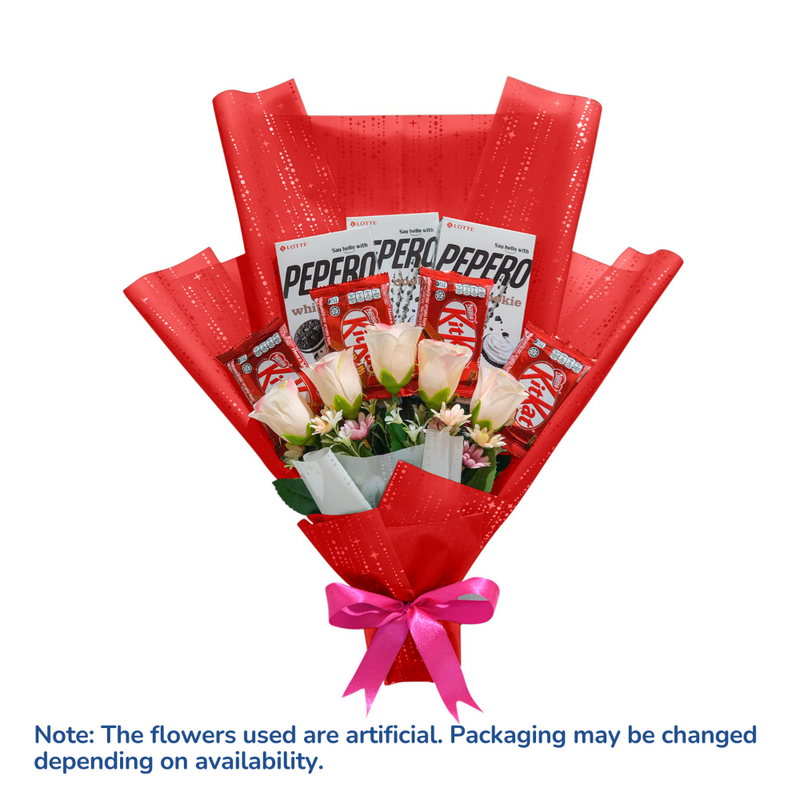 Pepero And Kitkat Bouquet