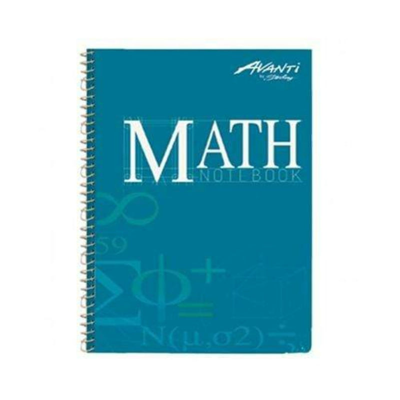Avanti School And Office Supplies Spiral Avanti Math Notebook 685:100 Leaves