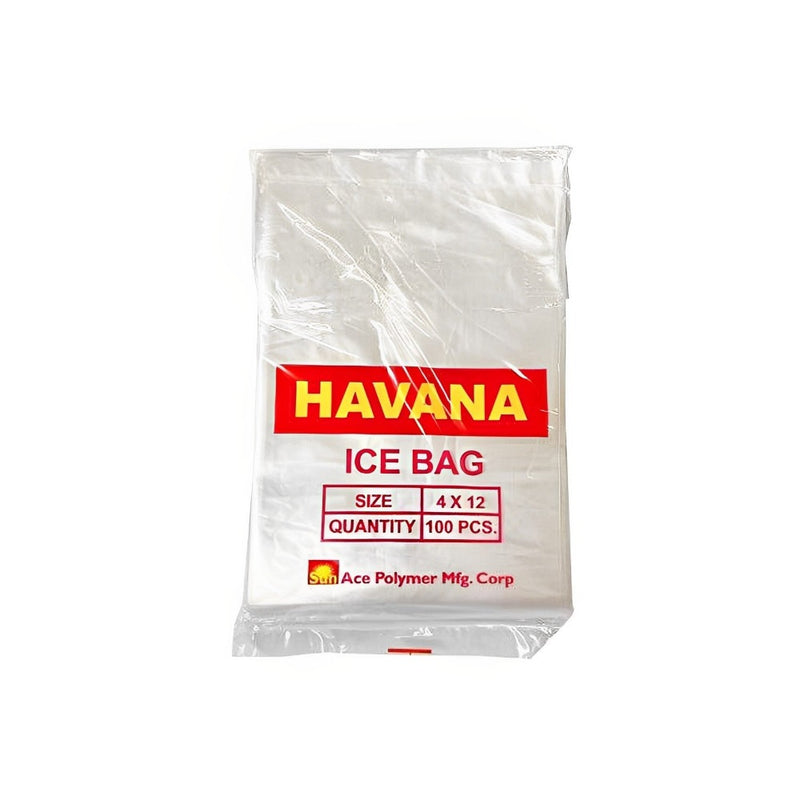 Havana PE Ice Bag 4 x 12" 100's