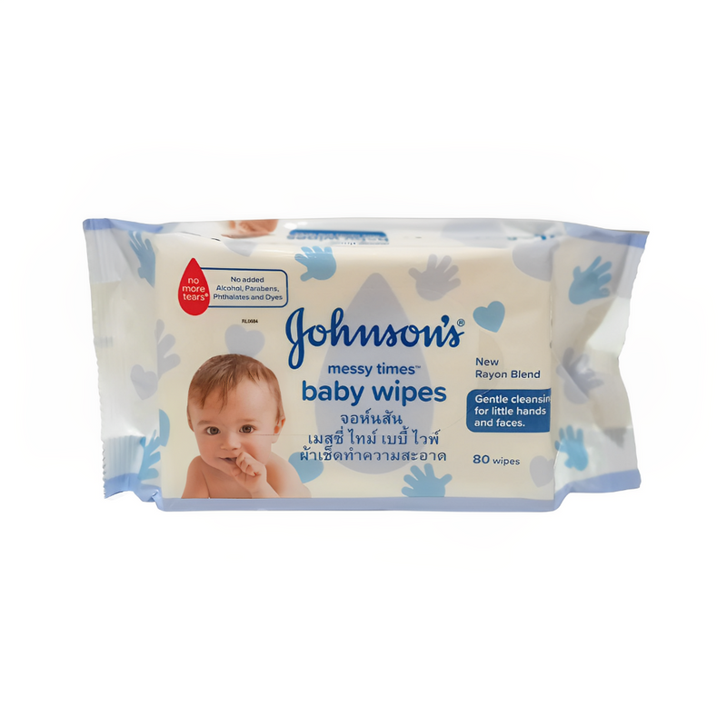 Johnson's Messy Times Baby Wipes 80's