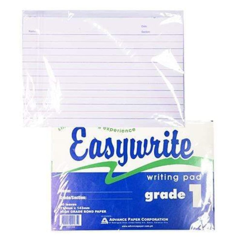 Easywrite School And Office Supplies Easywrite Writing Pad Grade I 80lvs