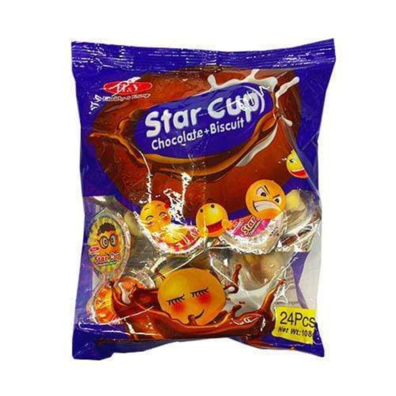 H&Y Candies Star Cup Choco + Biscuit 24's
