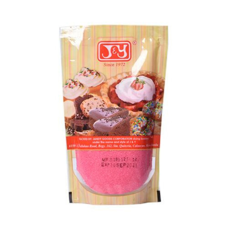 J And Y Baking Needs J & Y Sanding Sugar Pink 125g