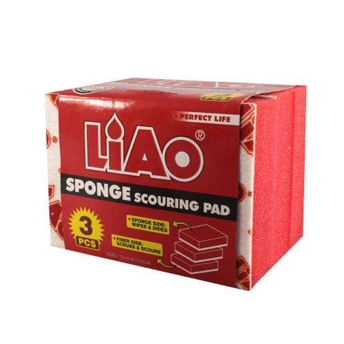 Kcc Household Sponge Scourer Pad 3 pcs