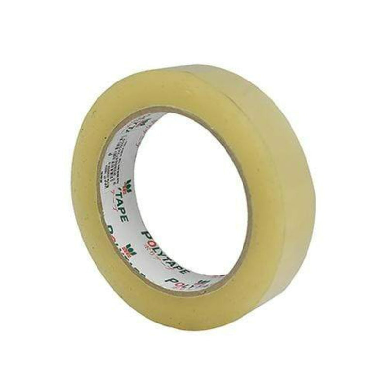 Poly Stationery Tape 1x100m Transparent