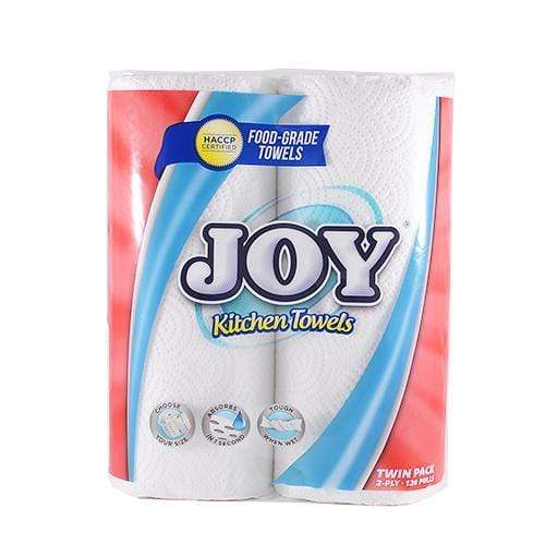 Joy Kitchen Towels 2Ply Twin Roll 120 Pulls