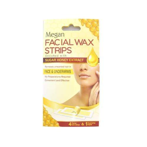 Megan Health and Beauty Megan Sugar Honey Facial Wax Strips