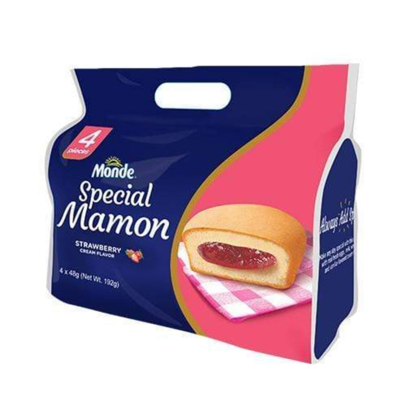 Monde Grains/Breakfast Monde Special Mamon w/ Strawberry Jam Filling  48g x 4's