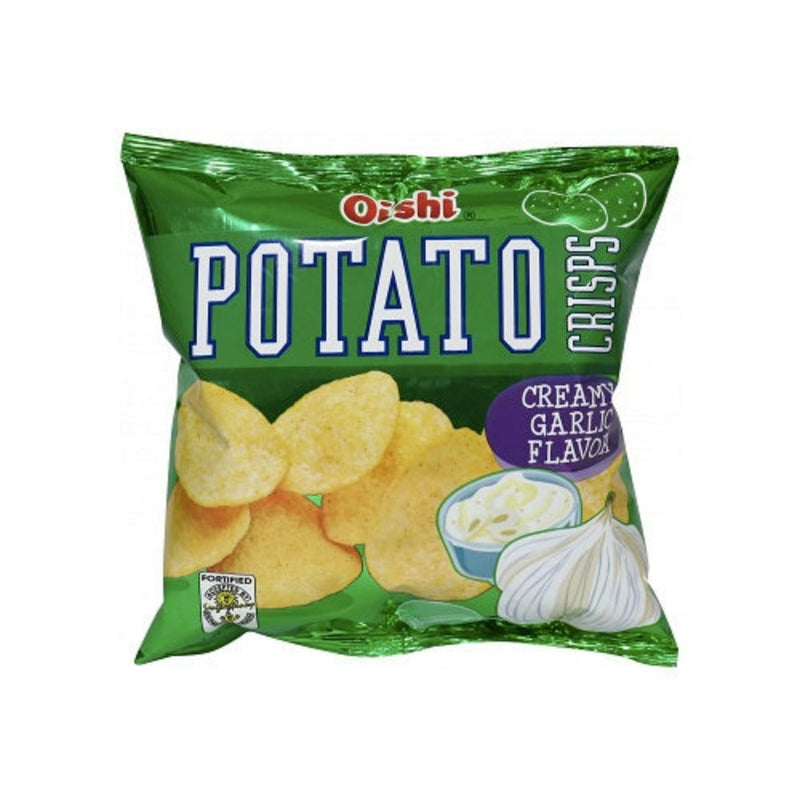 Oishi Potato Crisps Creamy Garlic Flavor 18g