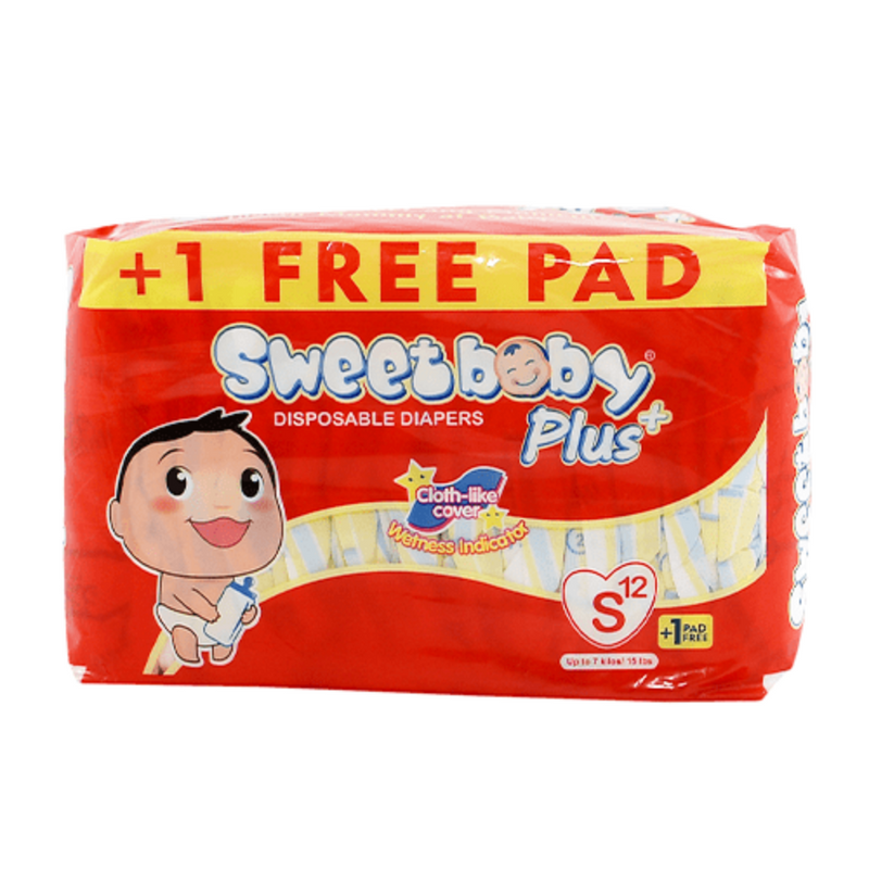 Quanta Baby Care Sweet Baby Diaper Plus Travel Pack Small 12's