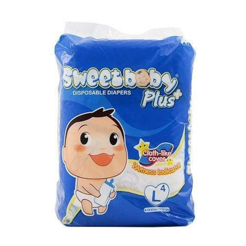 Sweet Baby Baby Care Sweet Baby Diaper Plus Mini Pack Large 4's