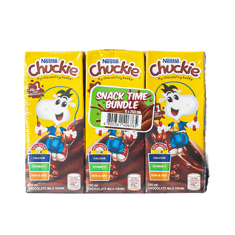 Nestle Chuckie Chocolate Milk Drink 250ml x 6's